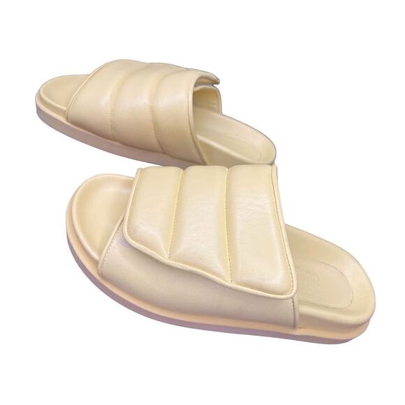 GIABORGHINI STITCHED PUFFY SLIDES Made in Italy NWOB Size 36 - Picture 4 of 7